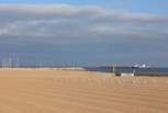 The sandy beach at Ryde is a great spot for a picnic.