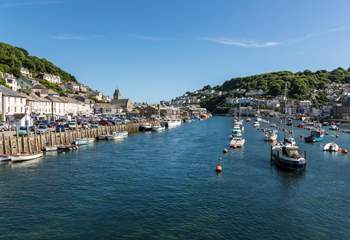 The traditional fishing town of Looe will tempt you to join a fishing trip.