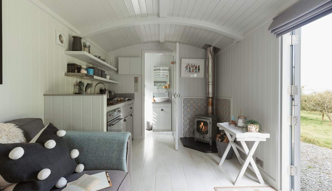 The perfect hut whatever the weather. 
