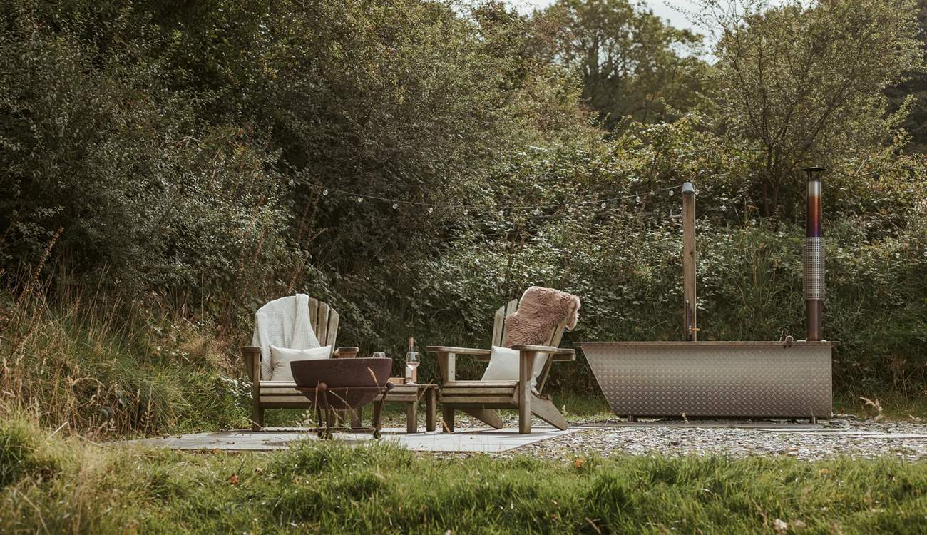 Light up the fire pit and lull away the evening.