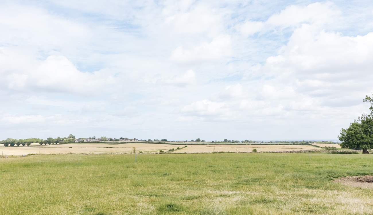 There are delightful views in all directions.