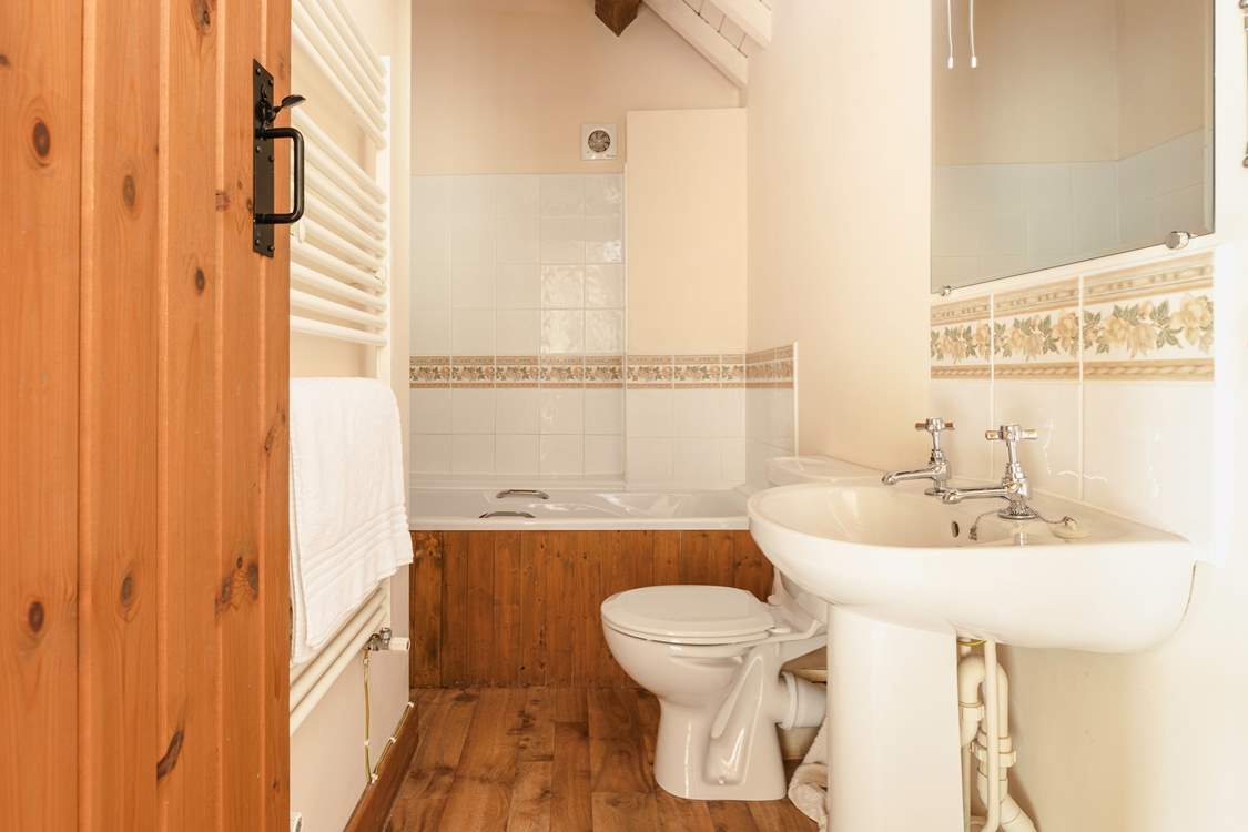 Soak away in the family bathroom.