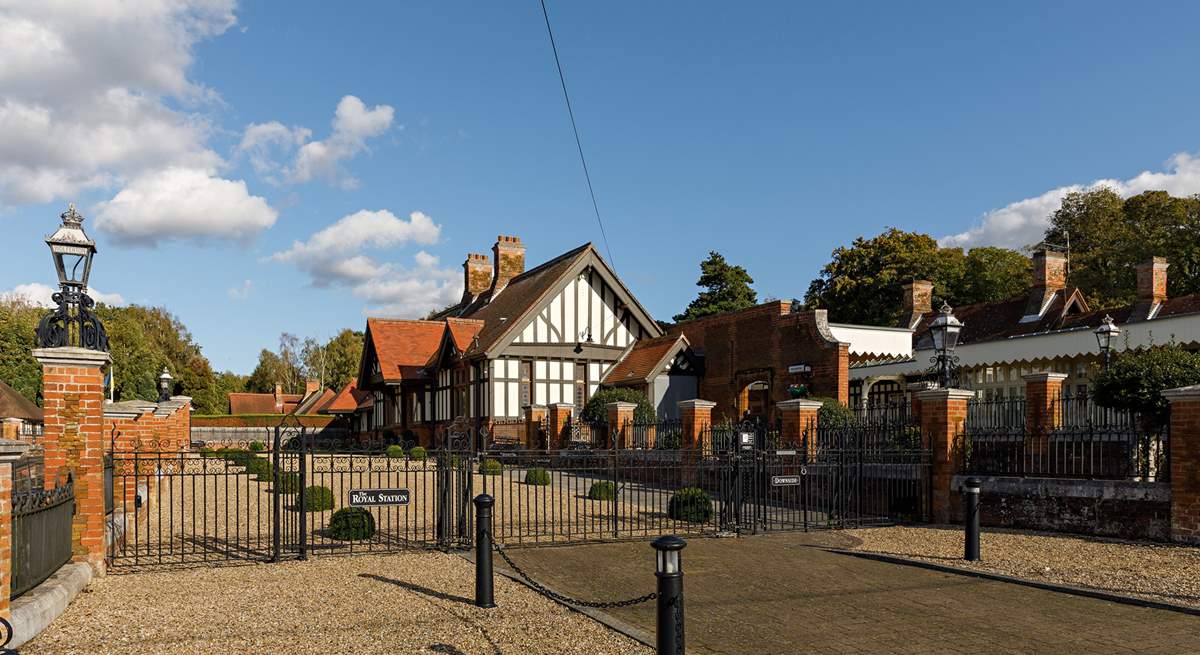 The stunning former station at Wolferton, now a private residence.