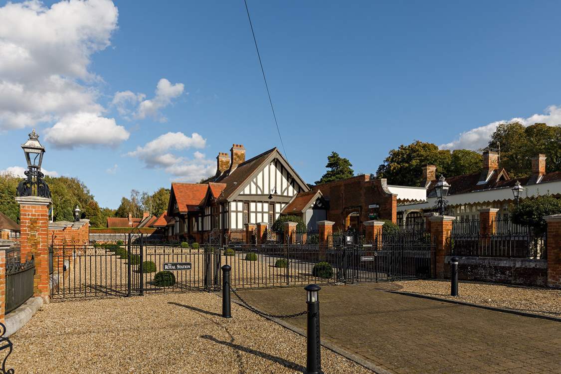 The stunning former station at Wolferton, now a private residence.