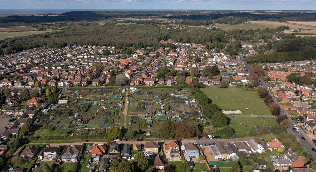 Sea views are not far away and the play park too.