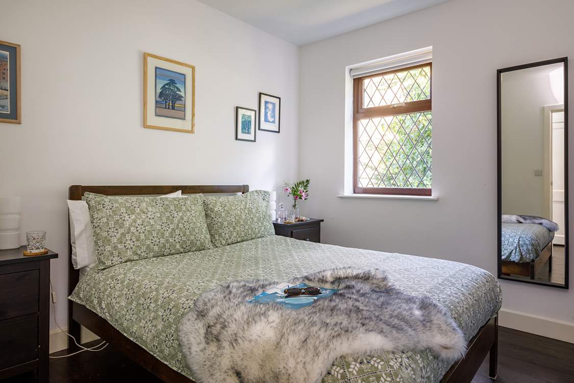 Bedroom 2 has a comfy double bed.