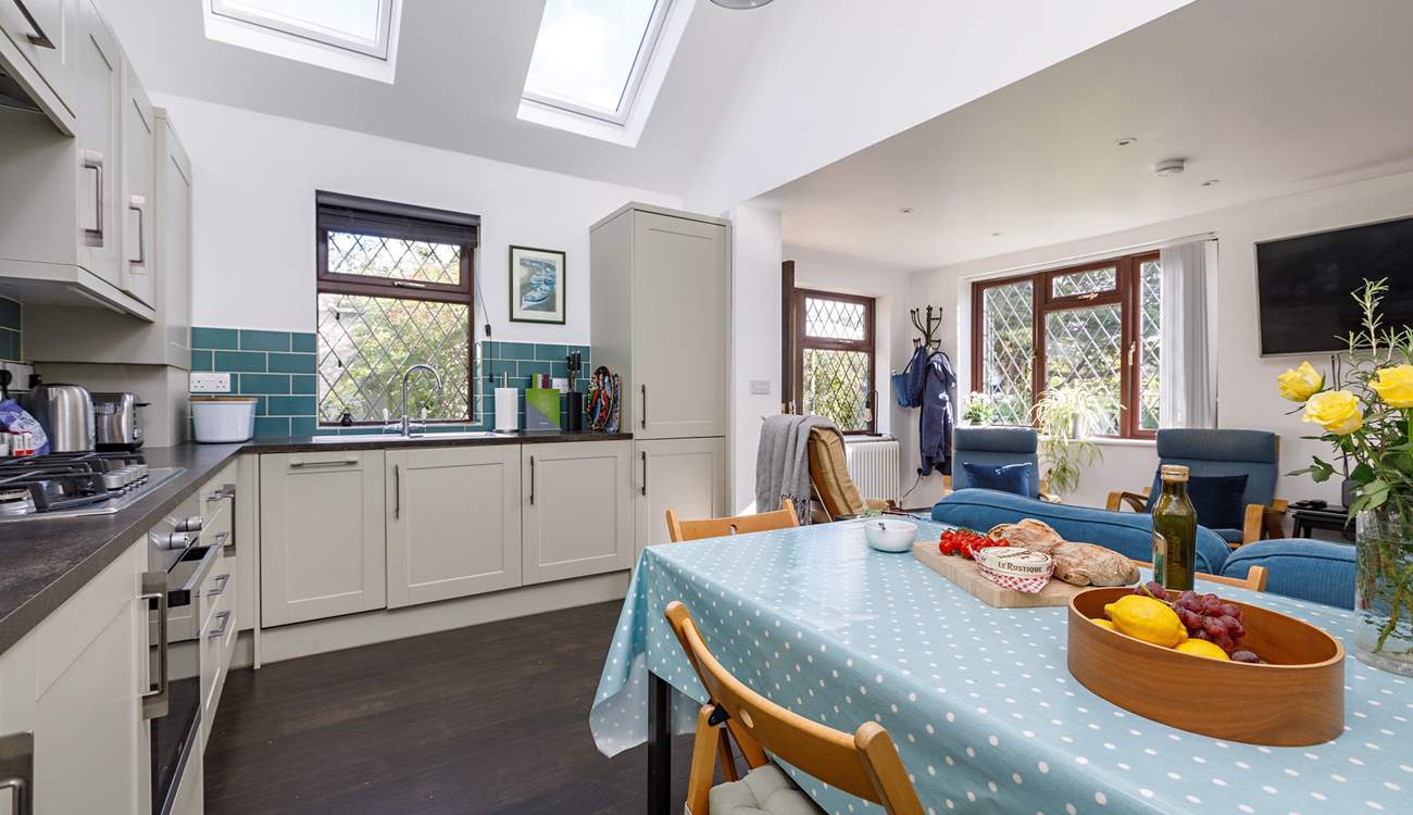 The open plan living space is perfect for sociable holidays.