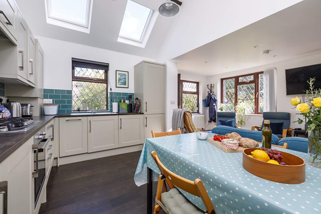 The open plan living space is perfect for sociable holidays.