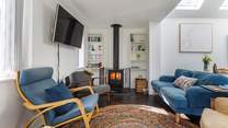 Cosy up in front of the wood-burner.