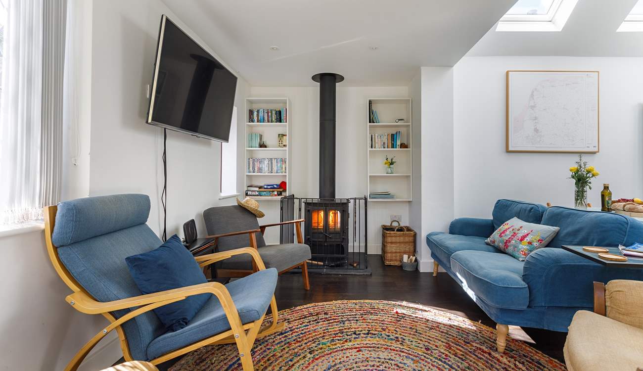 Cosy up in front of the wood-burner.