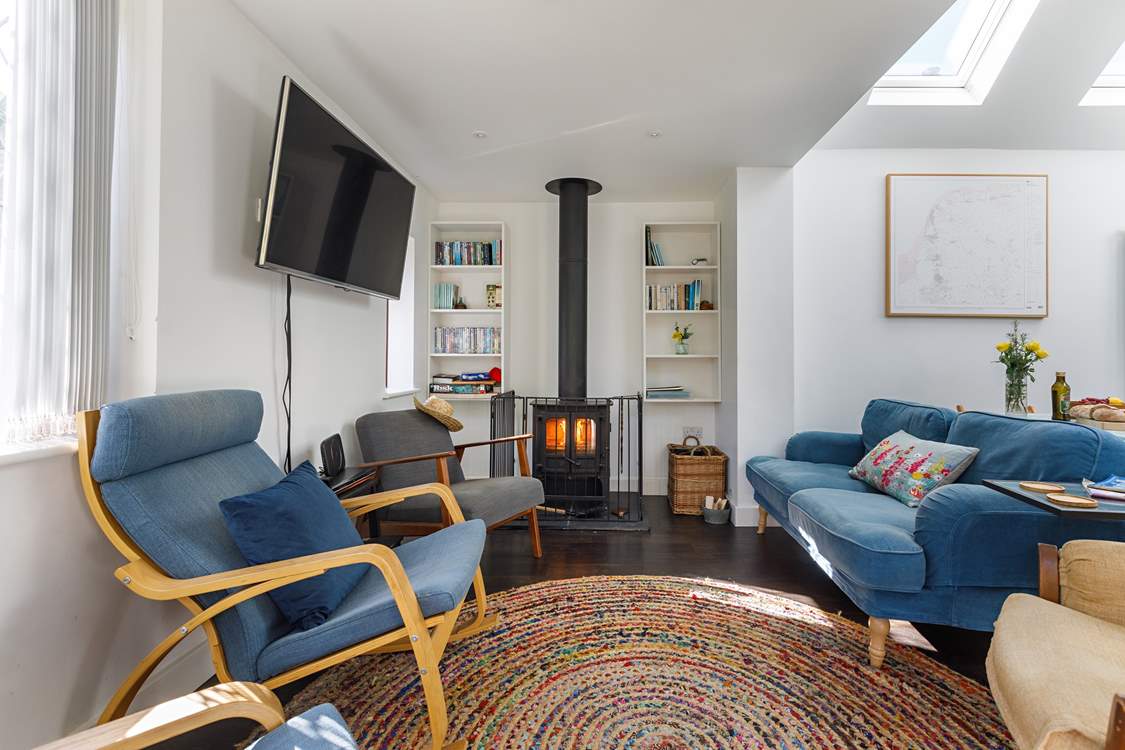 Cosy up in front of the wood-burner.