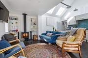 Chat about the adventures of the day in the cosy living space. Willow Cottage is the ideal getaway at any time of year.