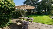 The garden is ideal for children and the family dogs.