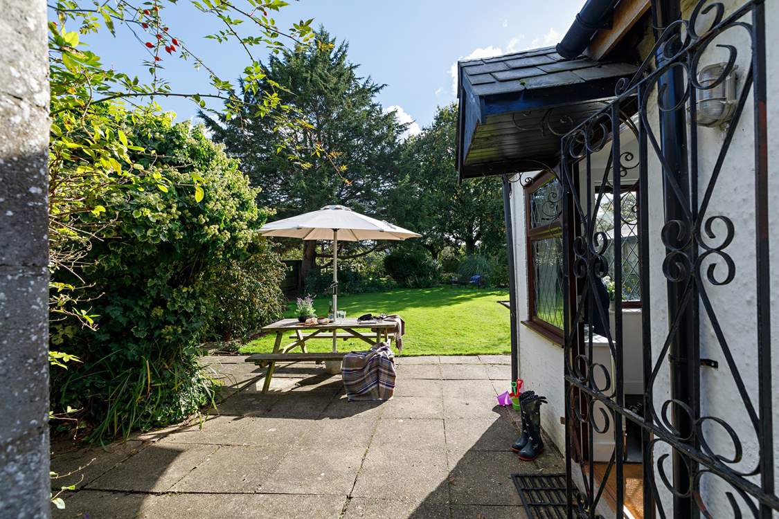 Sit on the sunny patio and enjoy al fresco dining.