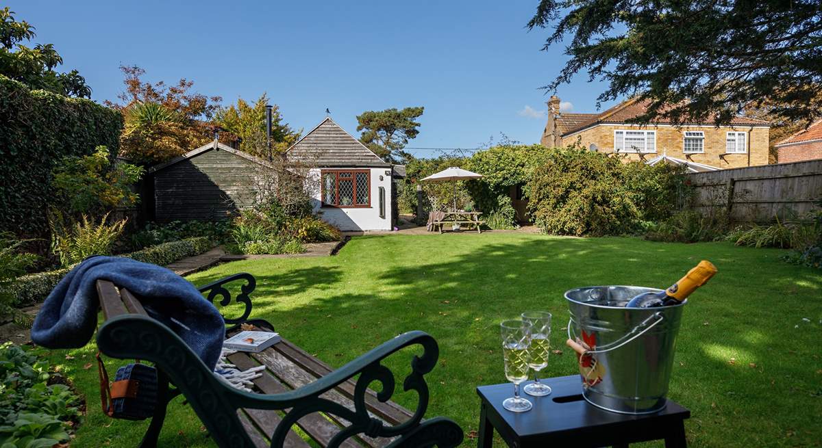 Relax in the garden after a busy day exploring.