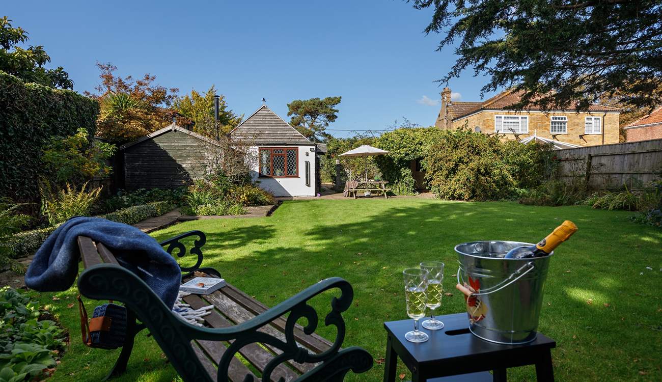 Relax in the garden after a busy day exploring.