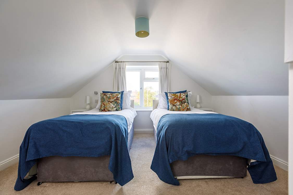 Bedroom 3 on the first floor can be made as a super-king double or twin beds.