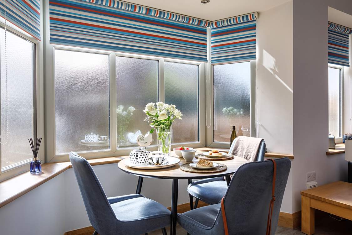 The opaque windows ensure privacy.