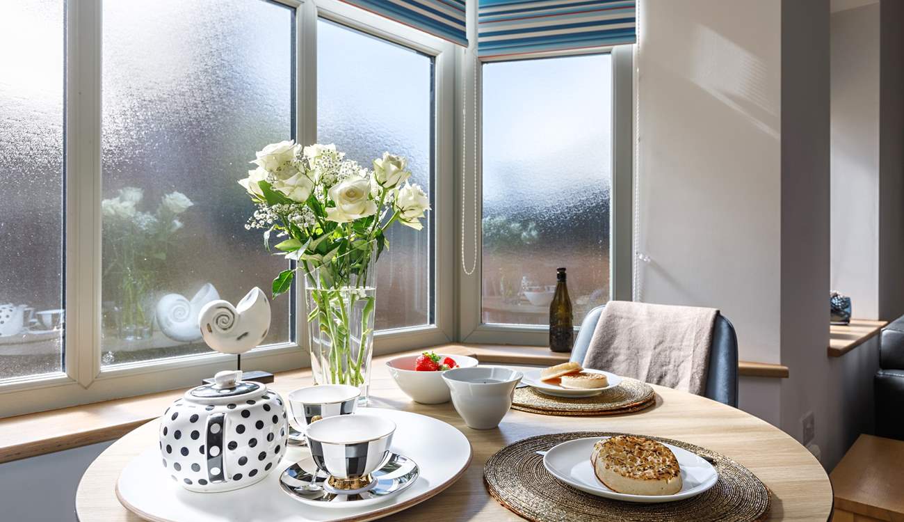 The open plan kitchen, diner and living area has plenty of space. 