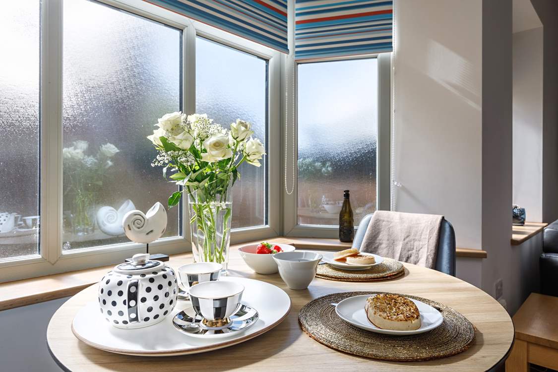 The open plan kitchen, diner and living area has plenty of space.