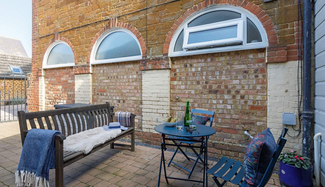 The courtyard is all yours to enjoy. 