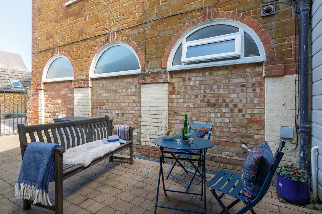 The courtyard is all yours to enjoy.