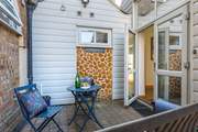 Access to the courtyard is from the living-room.