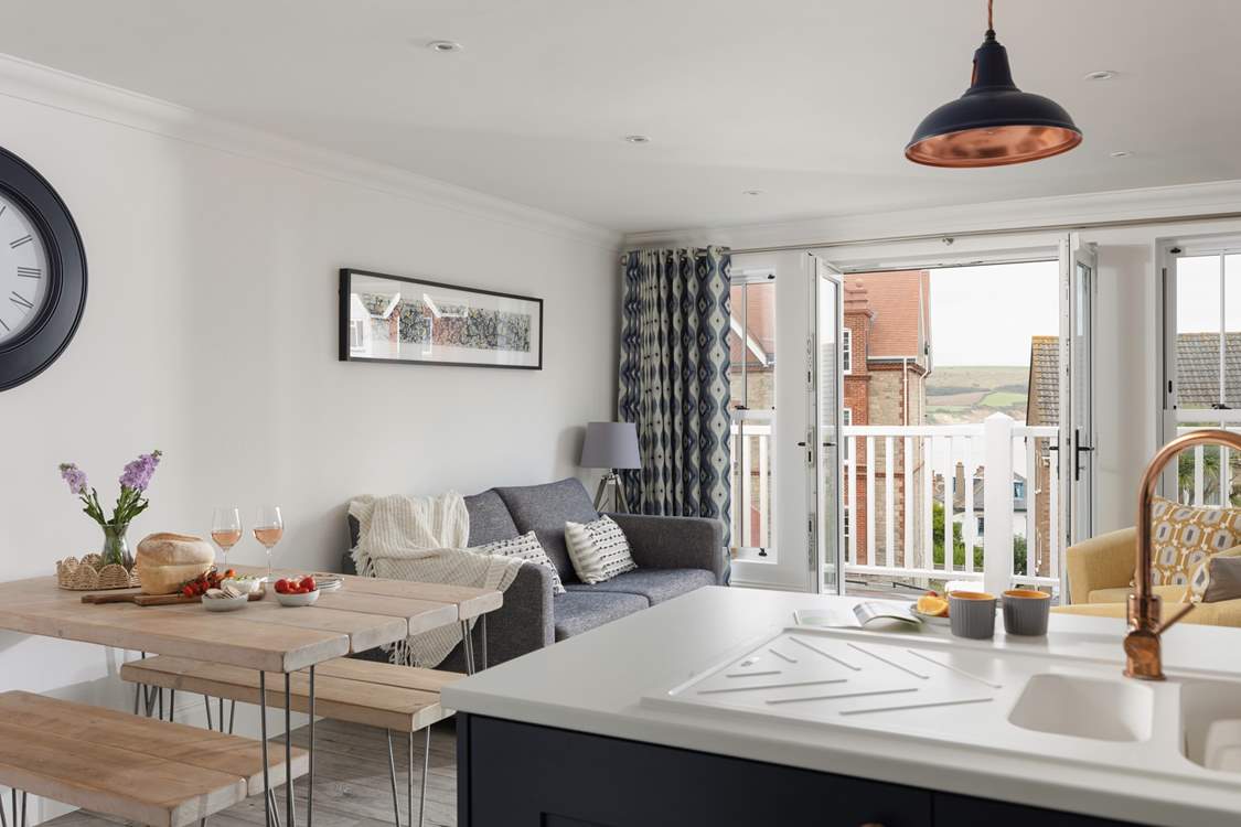 The open plan space is perfect for spending time in together.