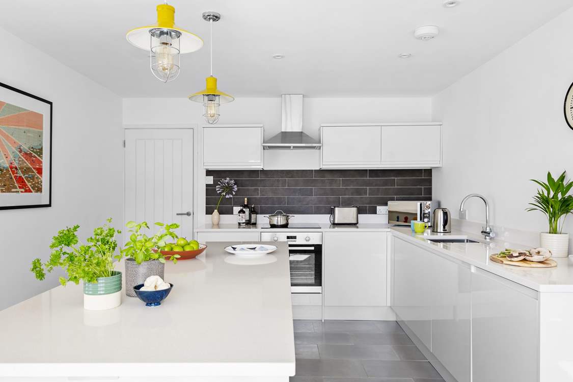 A stylish contemporary kitchen, so very well-equipped for the head chef.