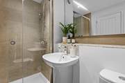 Bedroom 1 with its luxury en suite complete with power shower.