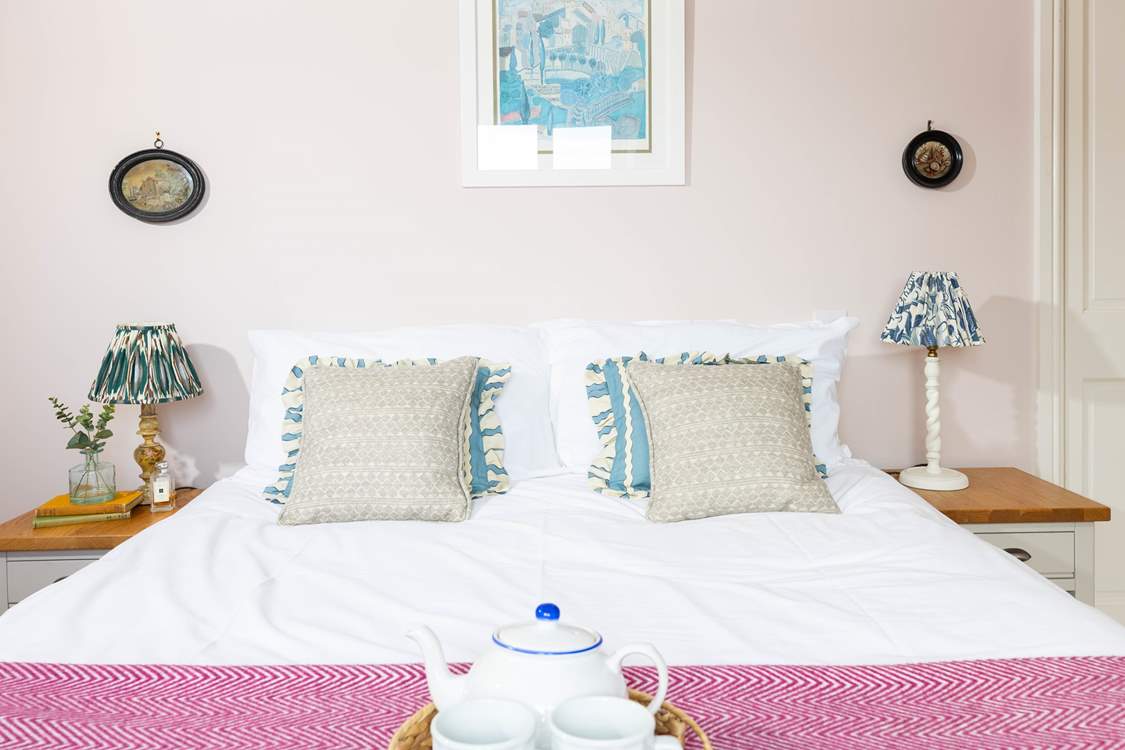 Tea in bed at the start of the day, what a treat (bedroom 2).