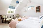 This bedroom overlooks the creek too, see if you can spot a kingfisher or a heron (bedroom 3).