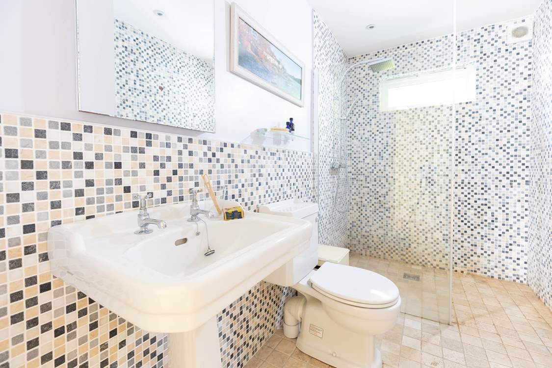 The wet-room on the ground floor has a blissful walk-in shower.