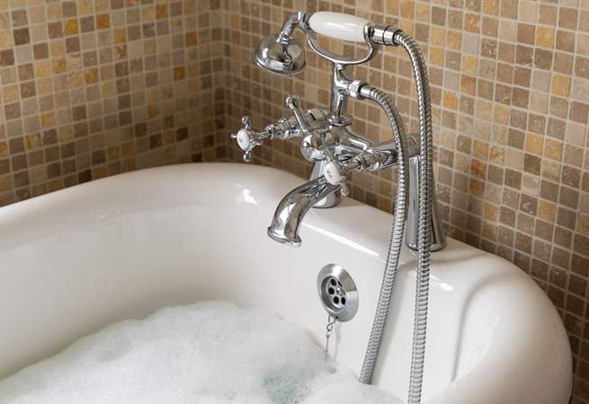 Time for a bubble bath. 