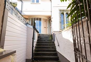 Through the gate and to your front door, you have reached Condurro House. 