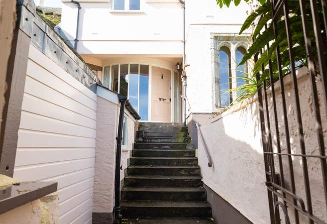 Through the gate and to your front door, you have reached Condurro House. 