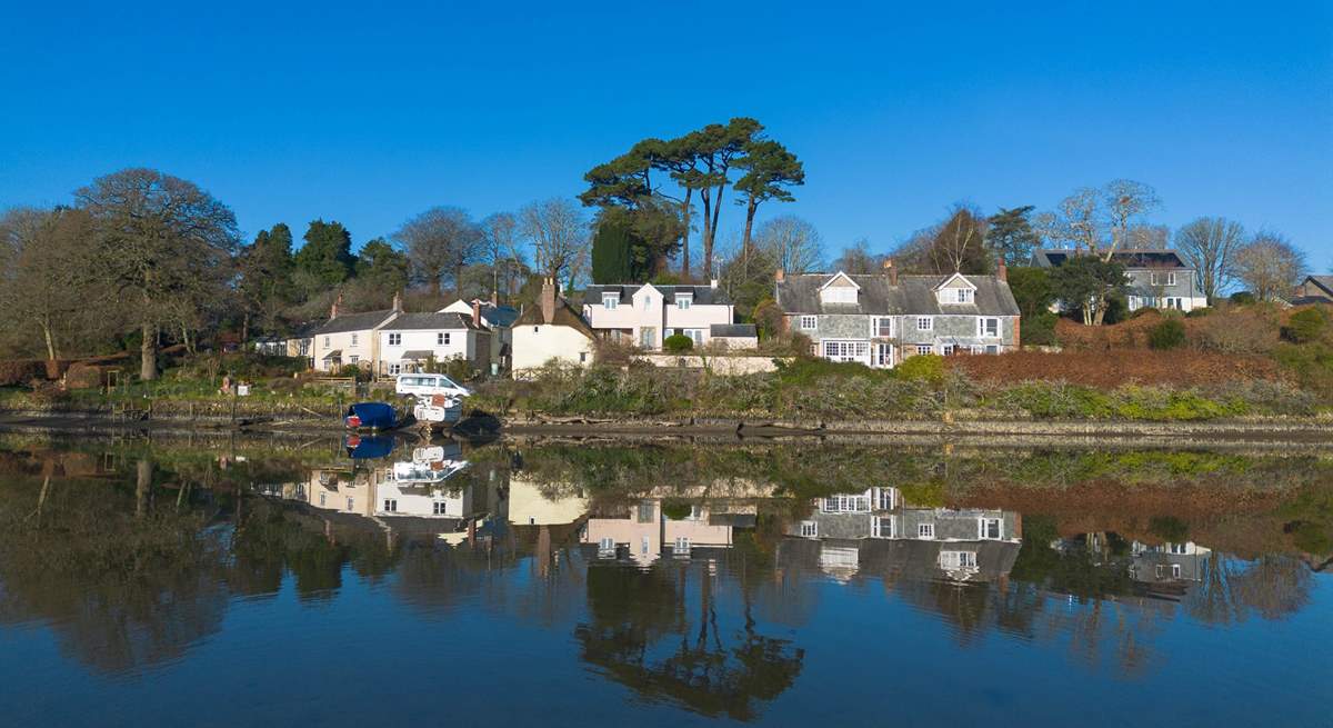 Condurro House is to the left of the grey slate property, what a location!