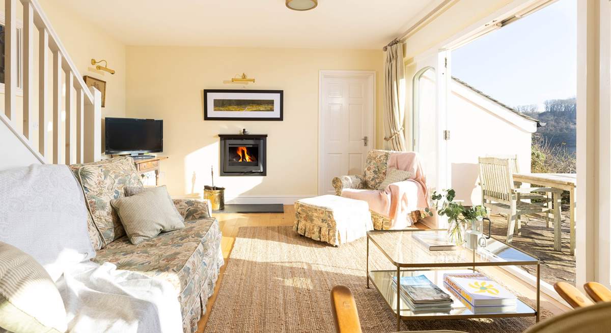 A light and airy sitting room overlooking the creek is such a tranquil spot. 