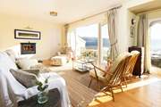 What a beautiful outlook from the sitting room over creek and wooded valley.