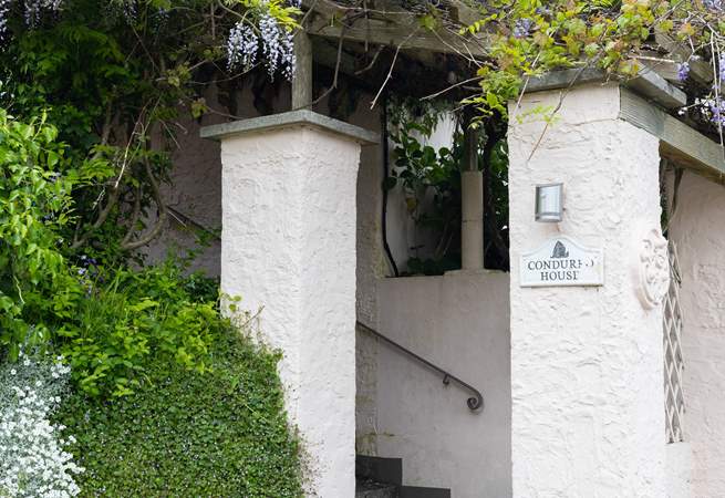 Steps lead to your front door. 