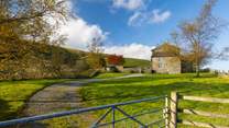 There is a large garden at Nettlebed.