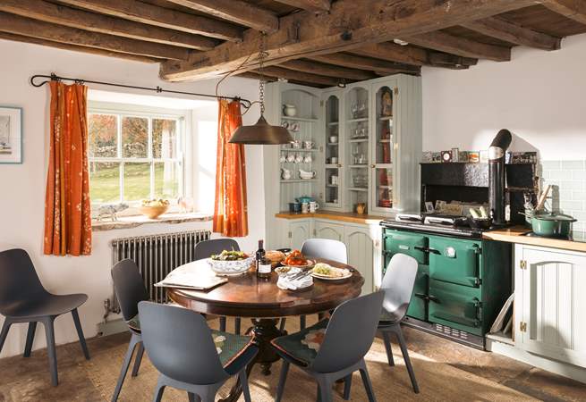 Sit awhile around the table and plan tomorrow's adventures. 