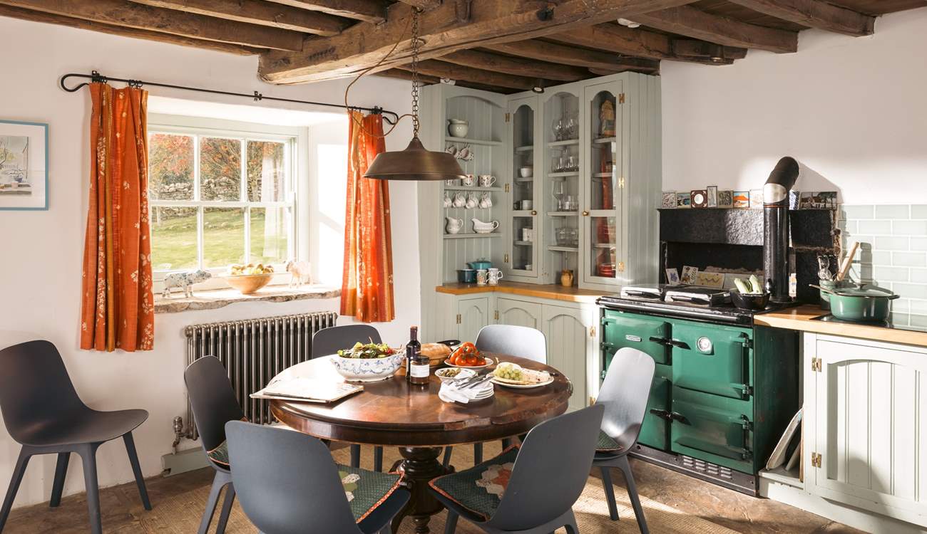 Sit awhile around the table and plan tomorrow's adventures. 