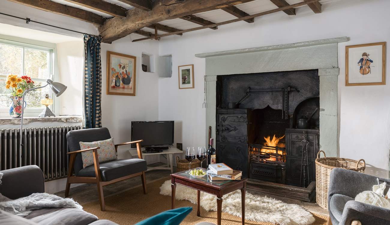 Warm your toes by the roaring fire after a day in the Dales. 