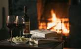 It's wine o clock in front of the roaring fire. - Thumbnail Image