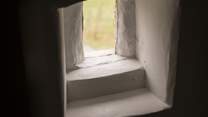 I spy sheep out of this quirky window. 