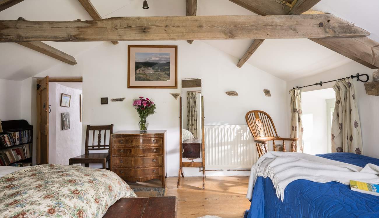 Sit on the old armchair with a cup of tea and a good book. 