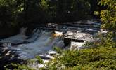 Take a stroll along the banks of Aysgarth Falls with it's many pretty waterfalls. - Thumbnail Image