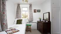 Such a pretty country bedroom.