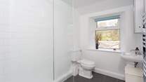 The second shower-room with garden views.